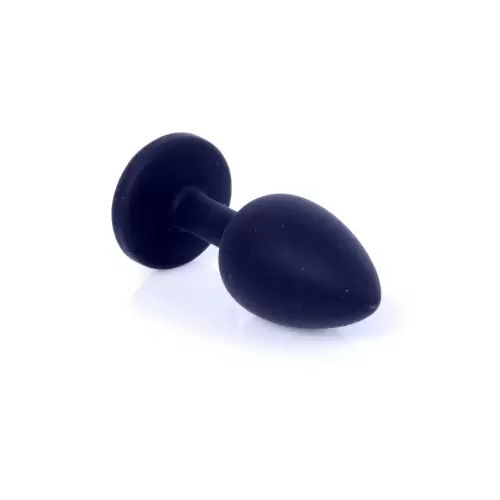 Plug-Jewellery Black Silicon PLUG Small- Pink Diamond