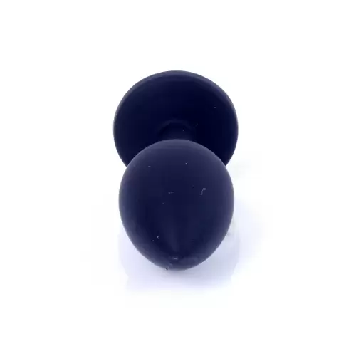 Plug-Jewellery Black Silicon PLUG Small- Pink Diamond