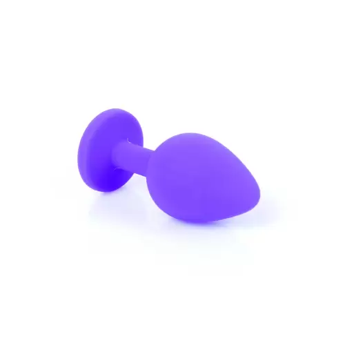Plug-Jewellery Purple Silicon PLUG Medium- Red Diamond
