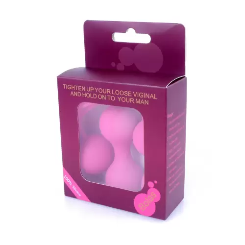 Kulki-Silicone Kegal Balls Set - Pink