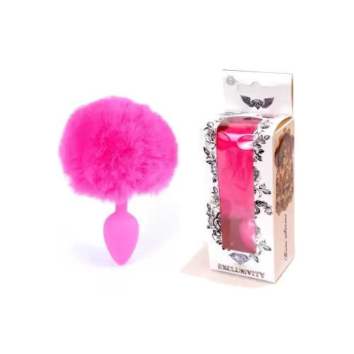 Plug-Jewellery Silicon PLUG - Bunny Tail - Pink
