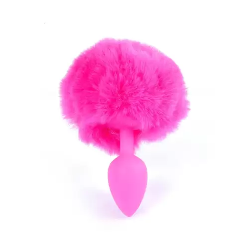 Plug-Jewellery Silicon PLUG - Bunny Tail - Pink