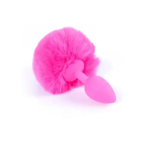 Plug-Jewellery Silicon PLUG - Bunny Tail - Pink