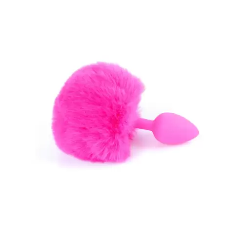 Plug-Jewellery Silicon PLUG - Bunny Tail - Pink