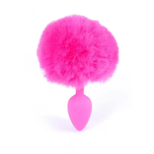 Plug-Jewellery Silicon PLUG - Bunny Tail - Pink