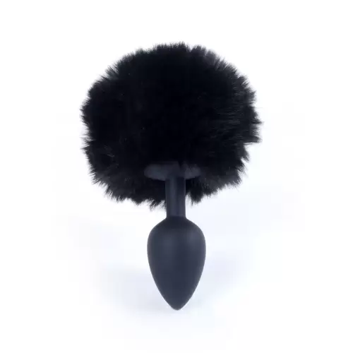 Plug-Jewellery Silicon PLUG - Bunny Tail - Black