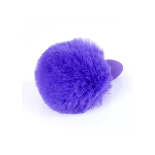 Plug-Jewellery Silicon PLUG - Bunny Tail - Purple
