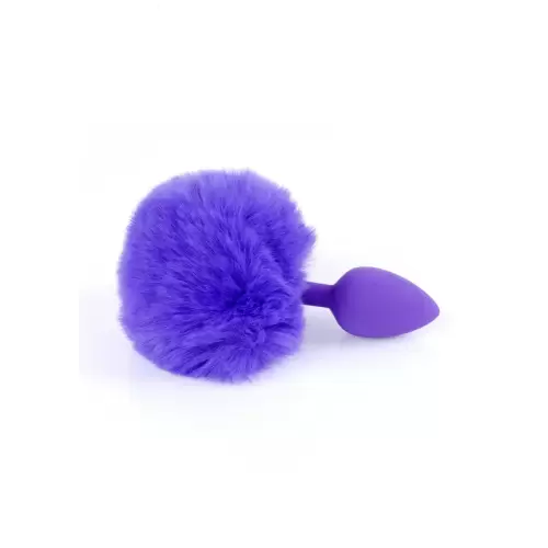 Plug-Jewellery Silicon PLUG - Bunny Tail - Purple
