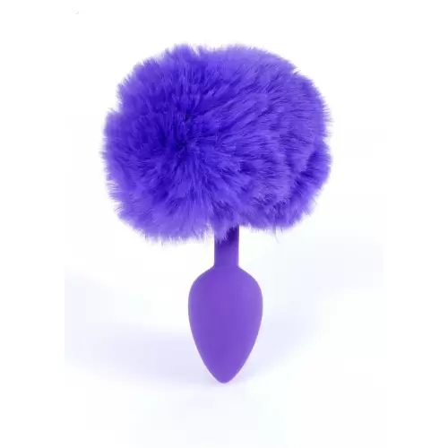 Plug-Jewellery Silicon PLUG - Bunny Tail - Purple