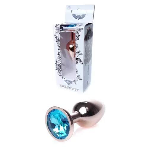 Plug-Jewellery Red Gold PLUG- Light Blue