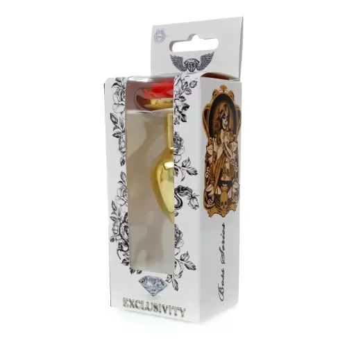 Plug-Jewellery Gold PLUG ROSE- Red