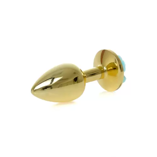 Plug-Jewellery Gold PLUG ROSE- Light Blue