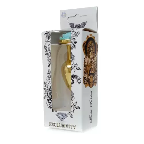 Plug-Jewellery Gold PLUG ROSE- Light Blue