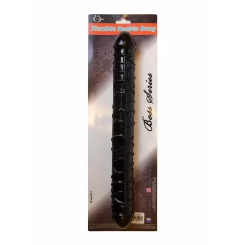 Dildo-Flexible Double Dong - Black