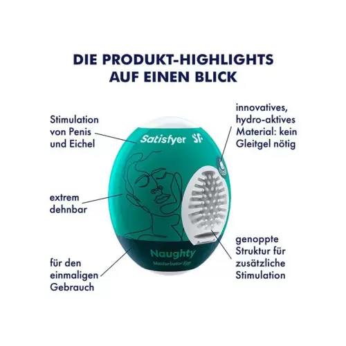 Masturbator Egg Single (Naughty)