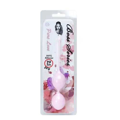 Silicone Kegel Balls 29mm 60g Light Pink - Boss Series
