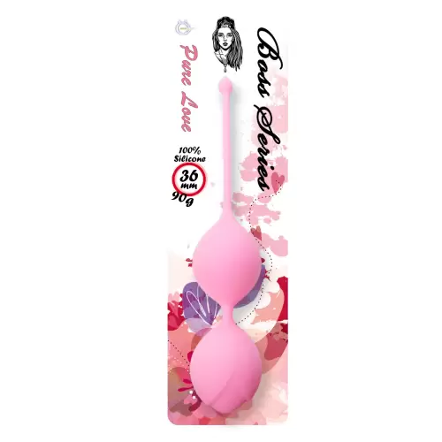 Silicone Kegel Balls 36mm 90g Pink - Boss Series