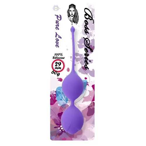Silicone Kegel Balls 29mm 60g Purple - Boss Series