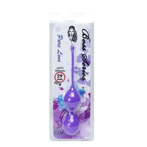 Silicone Kegel Balls 29mm 60g Purple - Boss Series