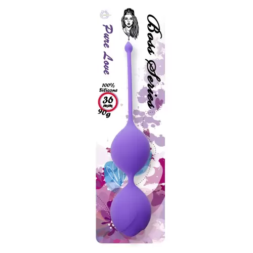 Silicone Kegel Balls 36mm 90g Purple - Boss Series