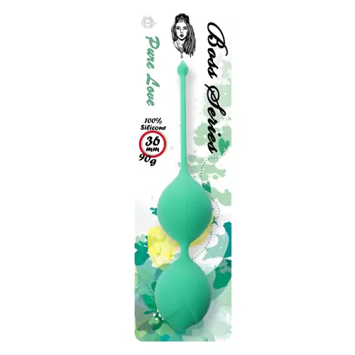 Silicone Kegel Balls 36mm 90g Green - Boss Series