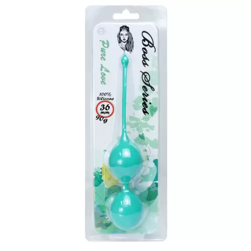 Silicone Kegel Balls 36mm 90g Green - Boss Series