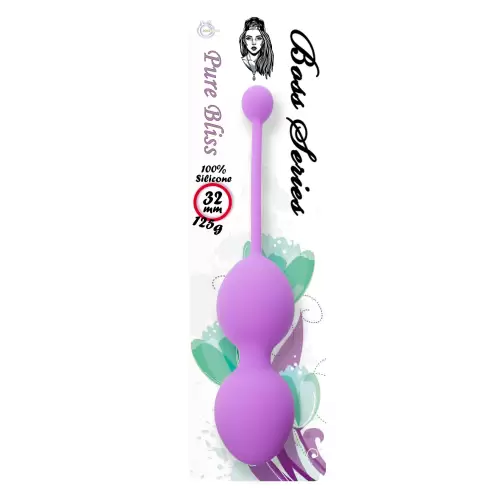 Silicone Kegel Balls 32mm 125g Purple - Boss Series
