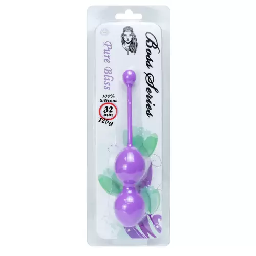 Silicone Kegel Balls 32mm 125g Purple - Boss Series