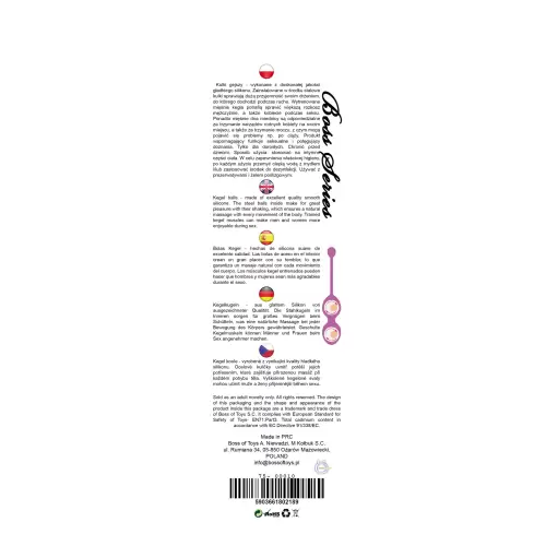 Silicone Kegel Balls 32mm 125g Purple - Boss Series