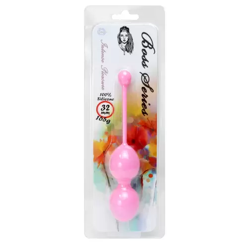 Silicone Kegel Balls 32mm 165g Pink - Boss Series