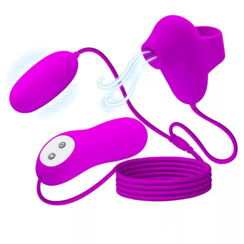 PRETTY LOVE - SUCTION & VIBRO-BULLETS, 12 vibration functions 12 sucking functions