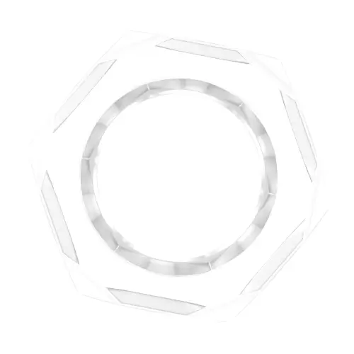 Nust Bolts Cock Ring-Clear