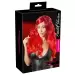 Wig red wavy long
