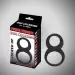 Duo cockring black cock & ball cockring 10 x 3,4 x 4,6 cm