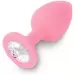 Plug-JEWELLERY PINK SILICONE DIAMOND