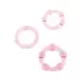 Pierścień-STAY HARD - THREE RINGS - PINK