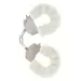 Kajdanki-FURRY FUN CUFFS WHITE PLUSH