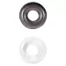 STUD RINGS CLEAR/ SMOKE 2X