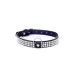 Fetish Boss Series Collar with crystals 2 cm silver