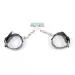Fetish Boss Series Handcuffs 4 cm Red Lline