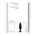 Cone-Shaped Diamond Butt Plug - Black