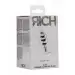 Ribbed Diamond Plug - 2.75 Inch - Silver