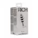 Ribbed Diamond Plug - 3.15 Inch - Silver