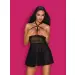 Bielizna-Nettsy babydoll i stringi czarna S/M