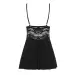 Bielizna-810-BAB-1 babydoll i stringi czarna S/M