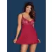 Bielizna-Rosalyne babydoll i stringi czerwona S/M