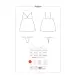 Bielizna-Rosalyne babydoll i stringi czerwona S/M