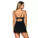 Bielizna-Luvae babydoll i stringi Czarny S/M