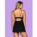 Bielizna-Luvae babydoll i stringi Czarny S/M