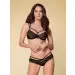 Bielizna-860-SET-1 komplet 2-częściowy czarny S/M